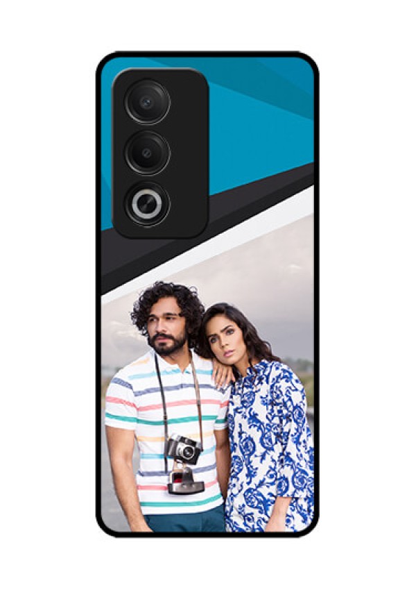 Oppo A3 Pro 5G Custom Glass Phone CaseSimple Pattern Photo Upload Design