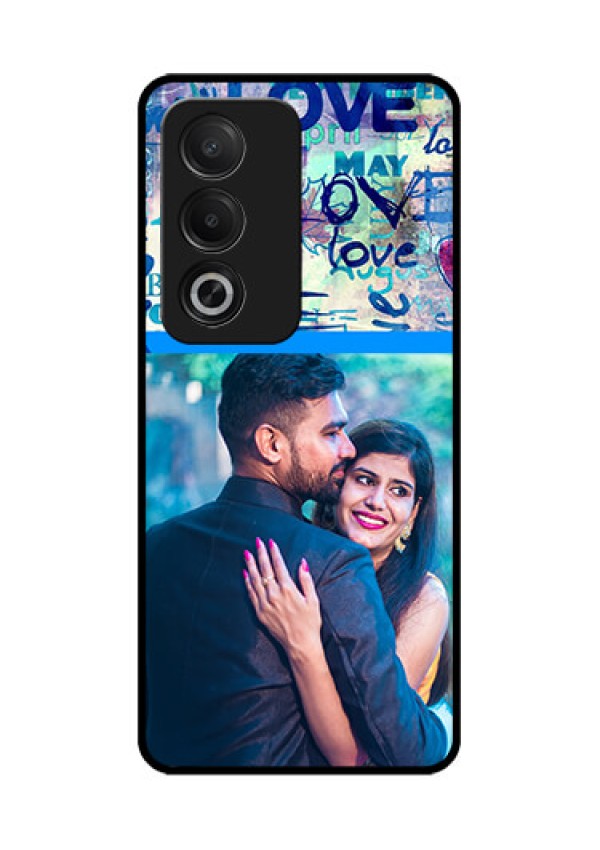 Oppo A3 Pro 5G Custom Glass Phone CaseColorful Love Design