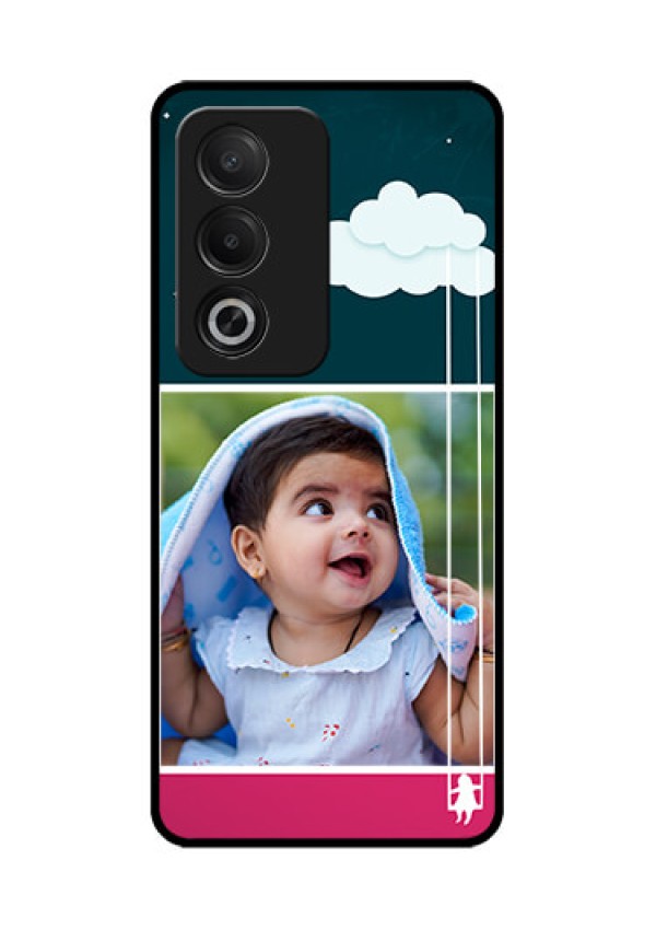 Oppo A3 Pro 5G Custom Glass Phone CaseCute Girl With Cloud Design