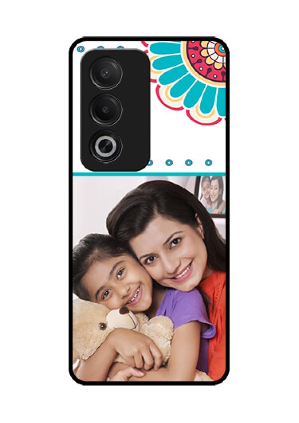 Oppo A3 Pro 5G Custom Glass Phone CaseFlower Design