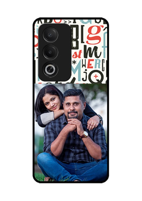 Oppo A3 Pro 5G Custom Glass Phone CaseAlphabet Design