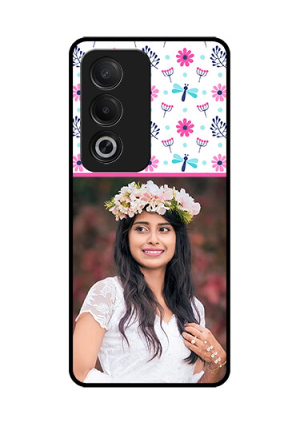 Oppo A3 Pro 5G Custom Glass Phone CaseColorful Flower Design