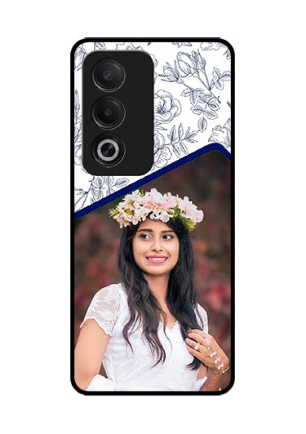 Oppo A3 Pro 5G Custom Glass Phone CaseClassy Floral Design