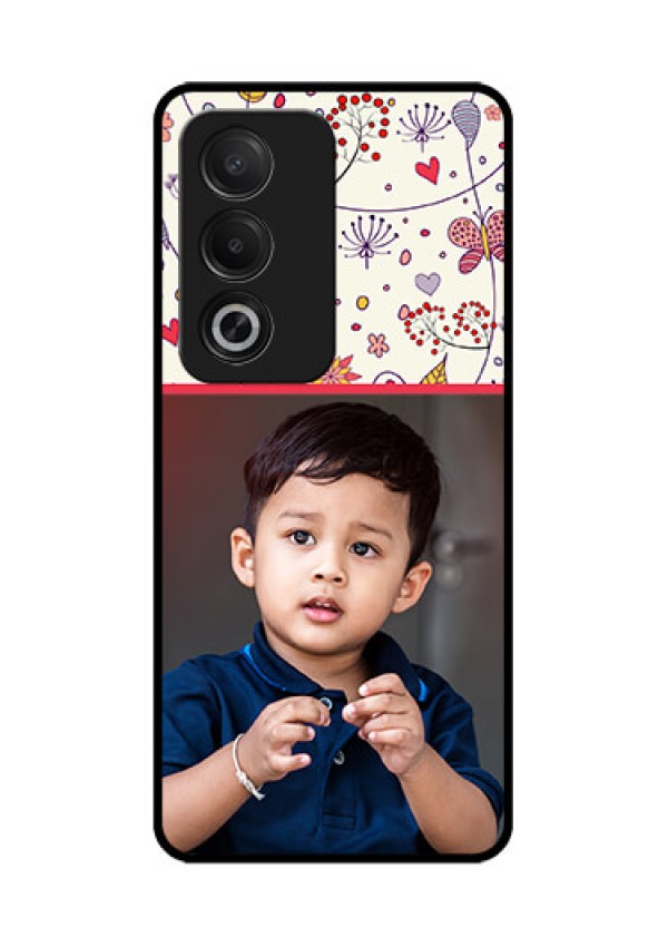Oppo A3 Pro 5G Custom Glass Phone CasePremium Floral Design