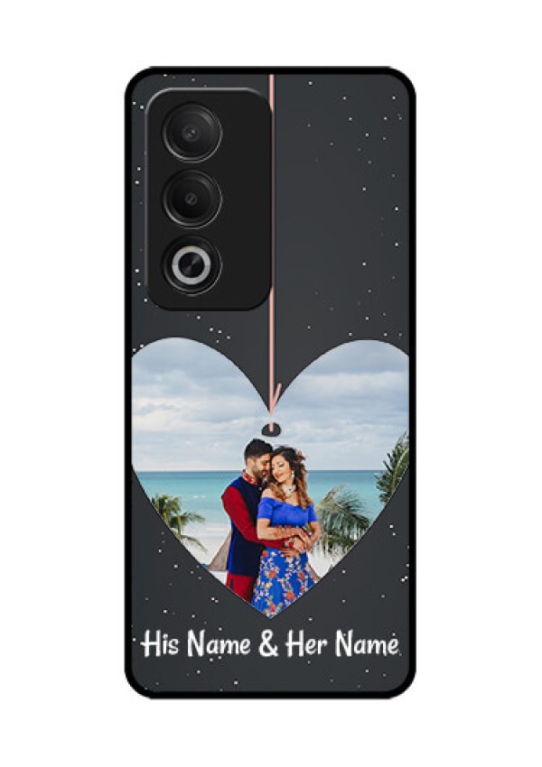 Oppo A3 Pro 5G Custom Glass Phone CaseHanging Heart Design