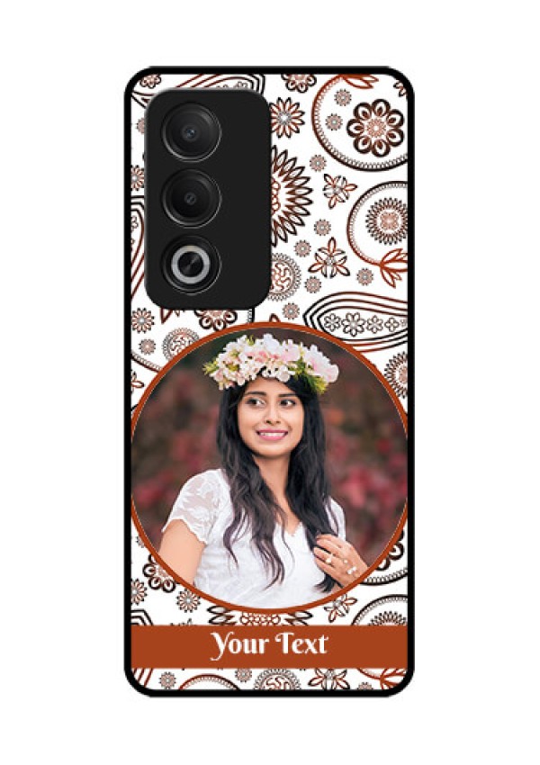 Oppo A3 Pro 5G Custom Glass Phone CaseAbstract Flower Design