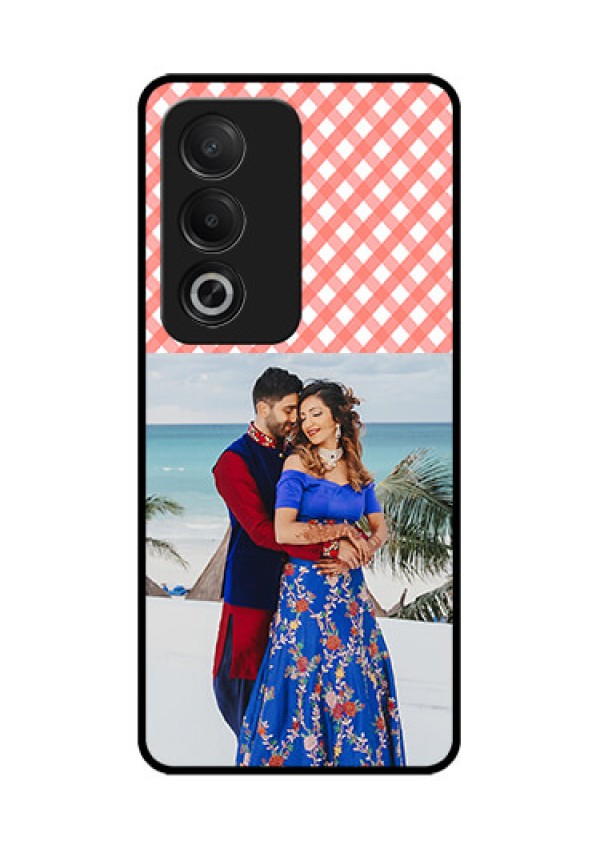 Oppo A3 Pro 5G Custom Glass Phone CasePink Pattern Design