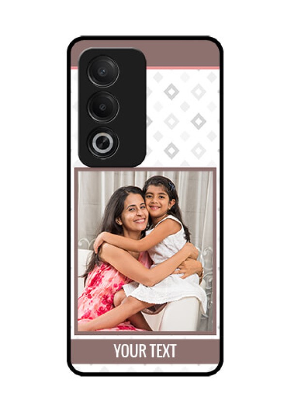 Oppo A3 Pro 5G Custom Glass Phone CaseSimple Diamond Design