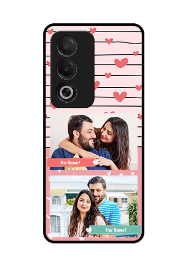 Oppo A3 Pro 5G Custom Glass Phone CasePhoto With Heart Design