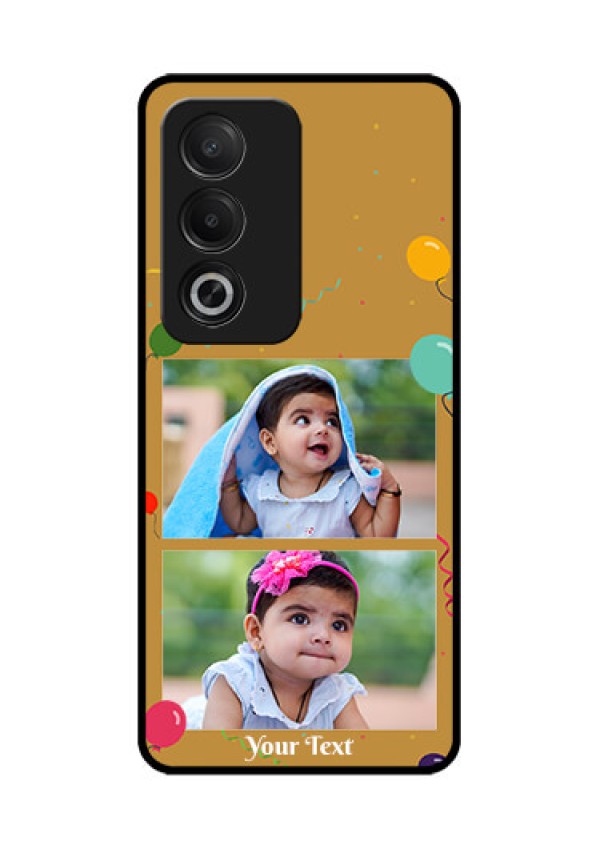 Oppo A3 Pro 5G Custom Glass Phone CaseImage Holder With Birthday Celebrations Design