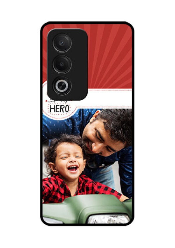 Oppo A3 Pro 5G Custom Glass Phone CaseMy Dad Hero Design