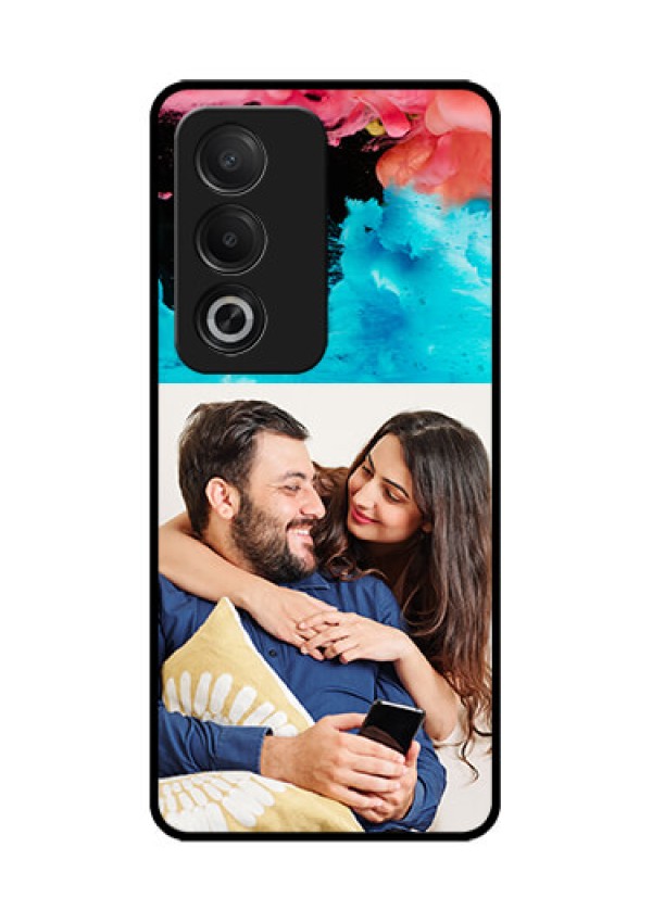Oppo A3 Pro 5G Custom Glass Phone CaseQuote With Acrylic Painting Design