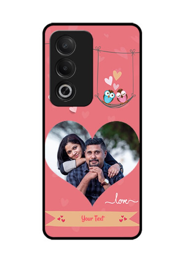 Oppo A3 Pro 5G Custom Glass Phone CasePeach Color Love Design