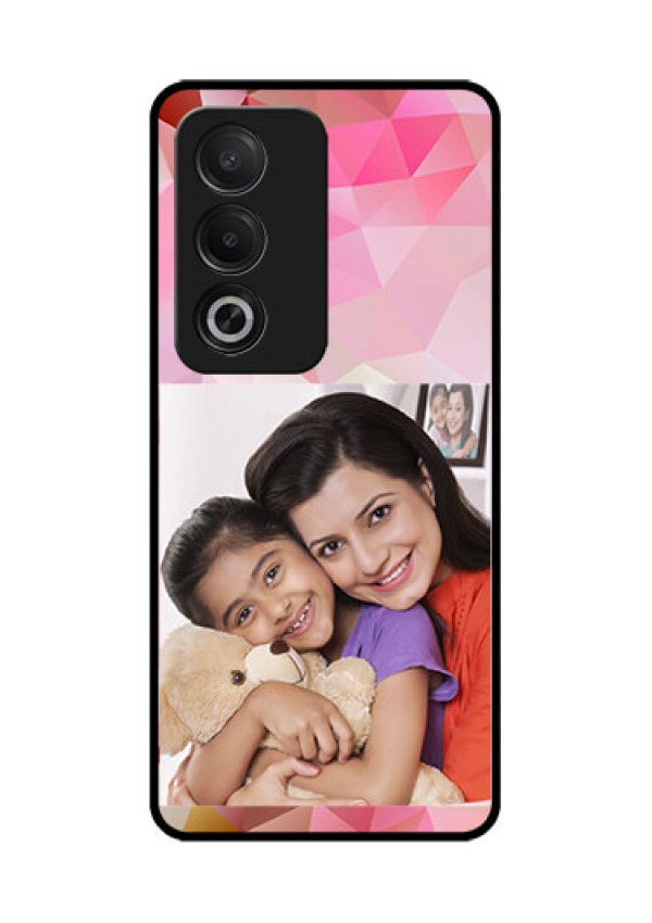 Oppo A3 Pro 5G Custom Glass Phone CaseAbstract Triangle Design