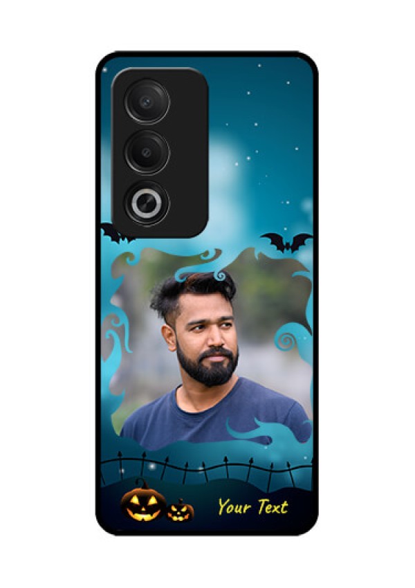 Oppo A3 Pro 5G Custom Glass Phone CaseHalloween Frame Design