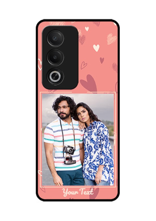 Oppo A3 Pro 5G Custom Glass Phone CaseLove Doodle Art Design