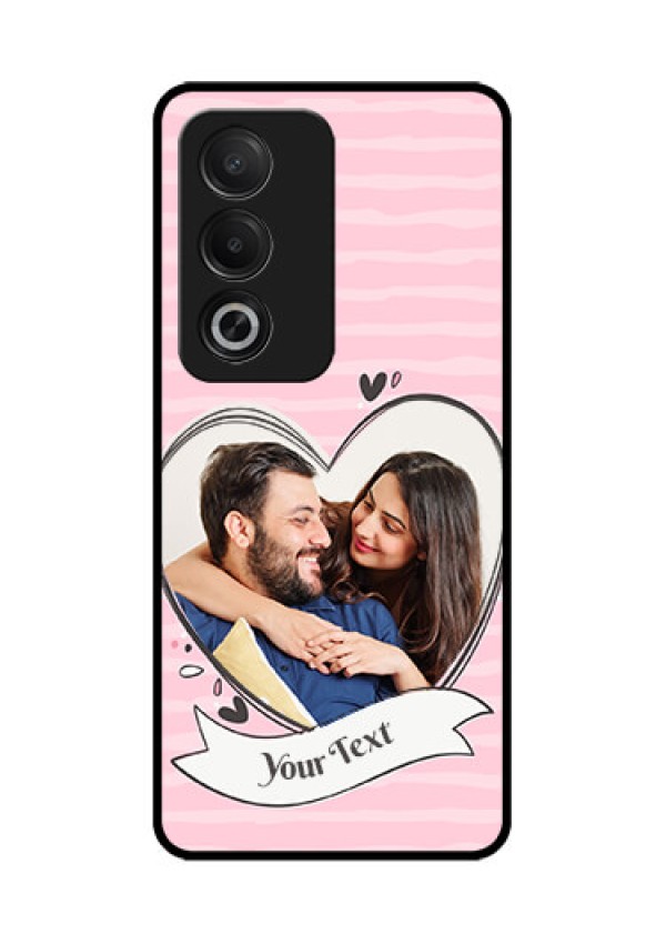 Oppo A3 Pro 5G Custom Glass Phone CaseVintage Heart Design