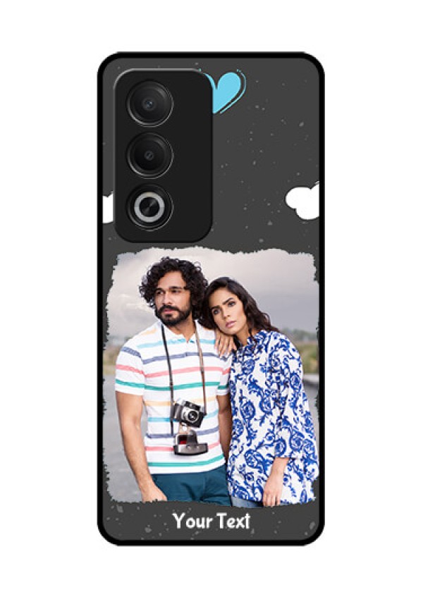 Oppo A3 Pro 5G Custom Glass Phone CaseSplashes With Love Doodles Design