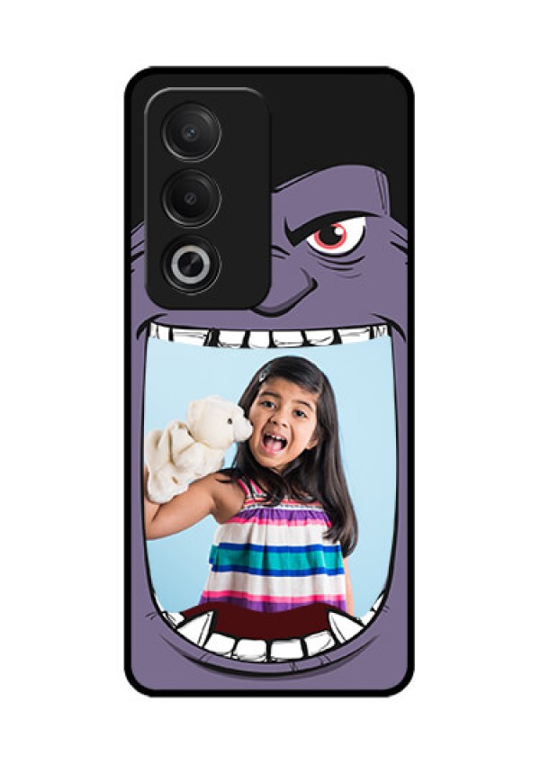 Oppo A3 Pro 5G Custom Glass Phone CaseAngry Monster Design