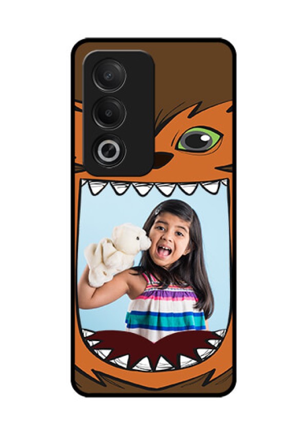 Oppo A3 Pro 5G Custom Glass Phone CaseOwl Monster Back Case Design