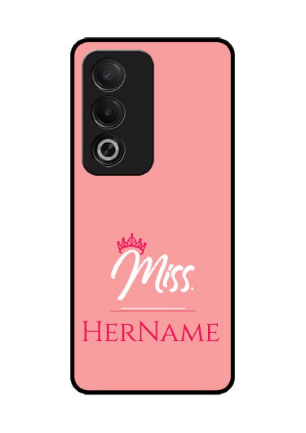 Oppo A3 Pro 5G Custom Glass Phone CaseMrs With Name Design