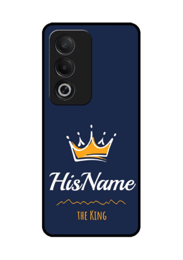 Oppo A3 Pro 5G Custom Glass Phone CaseKing With Name Design