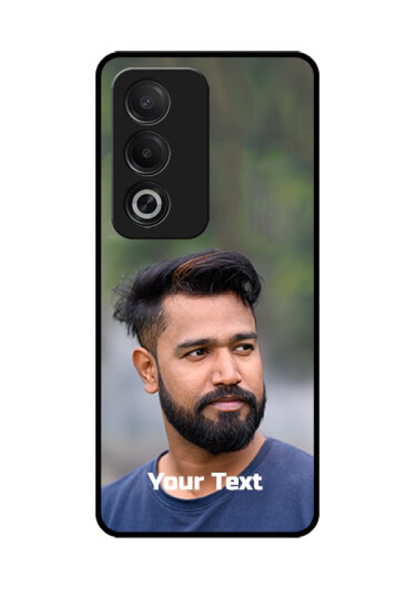 Oppo A3 Pro 5G Custom Glass Phone CasePhoto With Text Design
