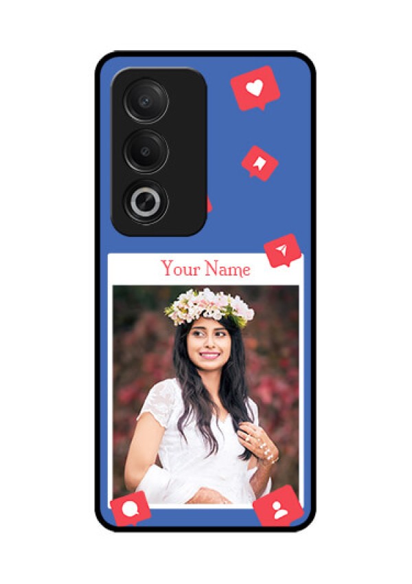 Oppo A3 Pro 5G Custom Glass Phone CaseLike Share And Comment Design