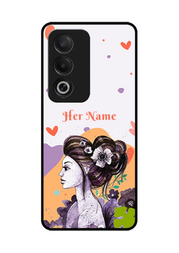 Oppo A3 Pro 5G Custom Glass Phone CaseWoman And Nature Design