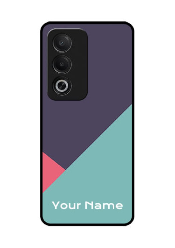 Oppo A3 Pro 5G Custom Glass Phone CaseTri Color Abstract Design