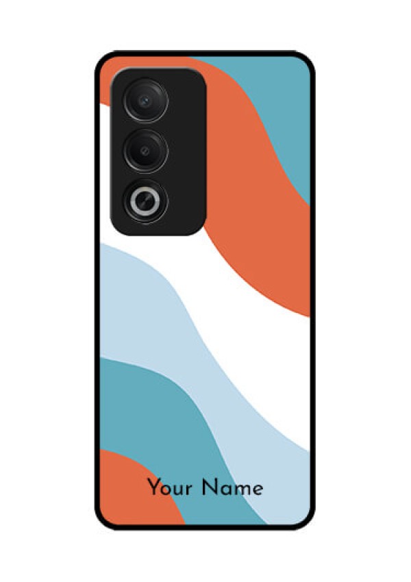 Oppo A3 Pro 5G Custom Glass Phone CaseColoured Waves Design