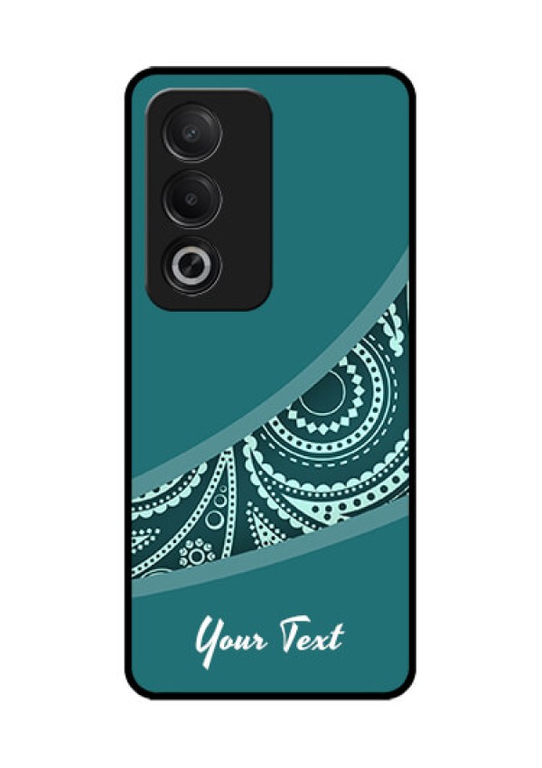 Oppo A3 Pro 5G Custom Glass Phone CaseSemi Visible Floral Design