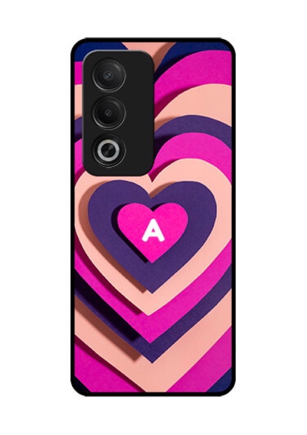 Oppo A3 Pro 5G Custom Glass Phone CaseCute Heart Pattern Design