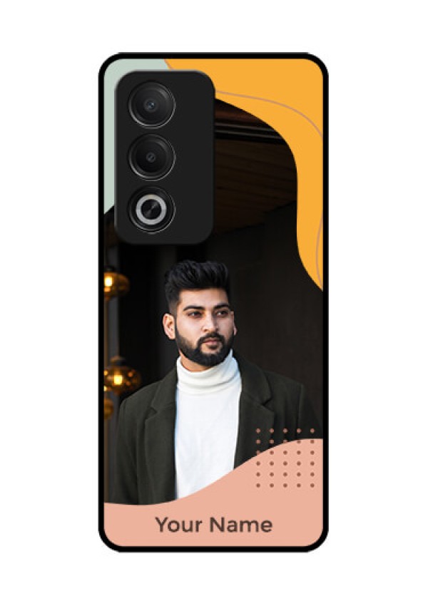 Oppo A3 Pro 5G Custom Glass Phone CaseTri - Coloured Overlay Design