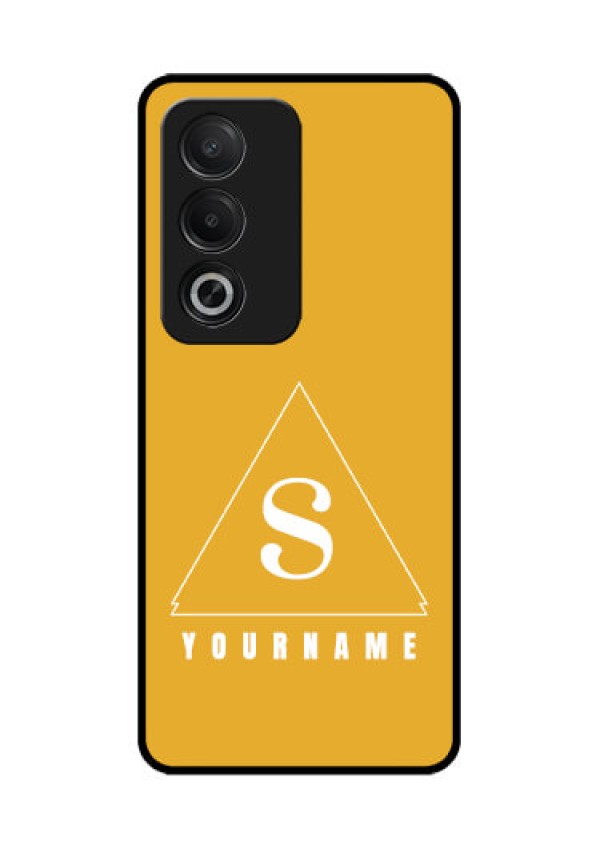 Oppo A3 Pro 5G Custom Glass Phone CaseSimple Triangle Design