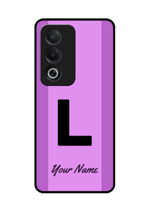 Oppo A3 Pro 5G Custom Glass Phone CaseTricolor Custom Text Design