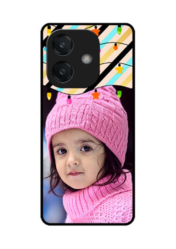 Oppo A3X 5G Custom Glass Phone CaseLights Hanging Design