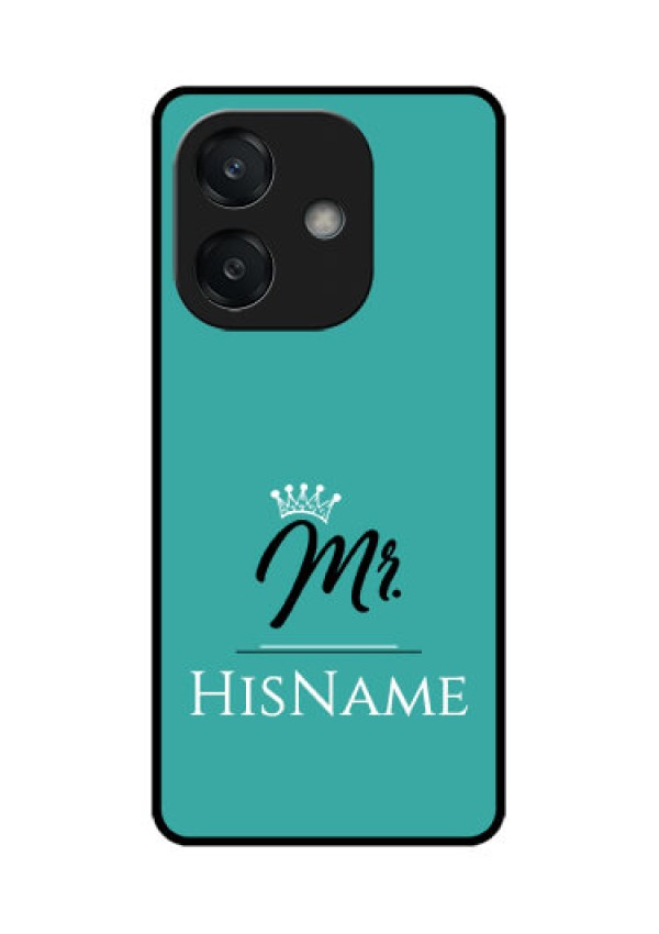 Oppo A3X 5G Custom Glass Phone CaseMr With Name Design