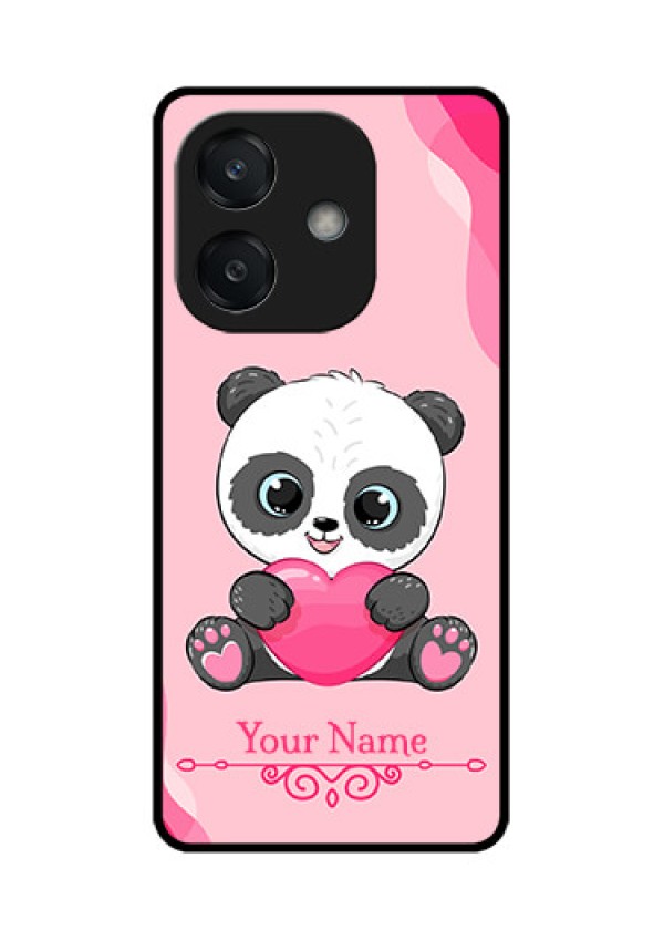 Oppo A3X 5G Custom Glass Phone CaseCute Panda Design