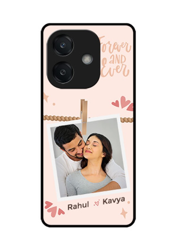 Oppo A3X 5G Custom Glass Phone CaseForever And Ever Love Design