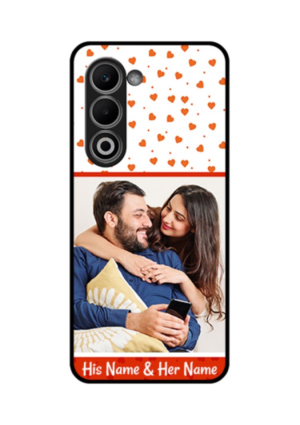 Oppo A5 5G Custom Glass Phone Case - Orange Love Symbol Design
