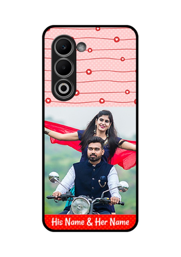 Oppo A5 5G Custom Glass Phone Case - Red Pattern Case Design