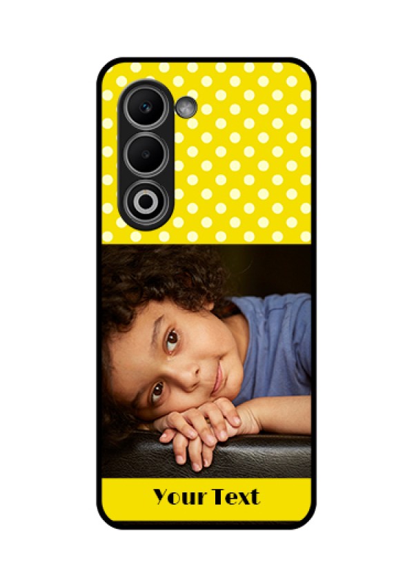 Oppo A5 5G Custom Glass Phone Case - Bright Yellow Case Design