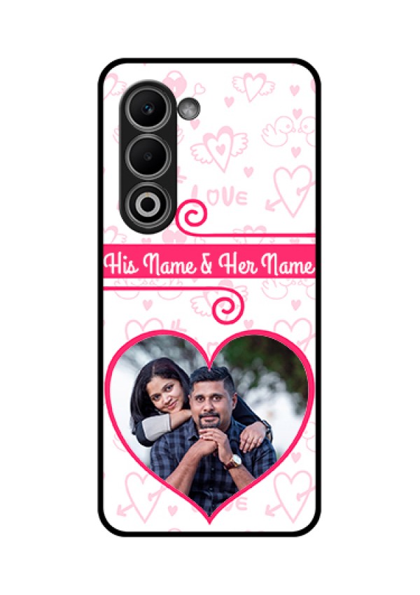 Oppo A5 5G Custom Glass Phone Case - Heart Shape Love Design