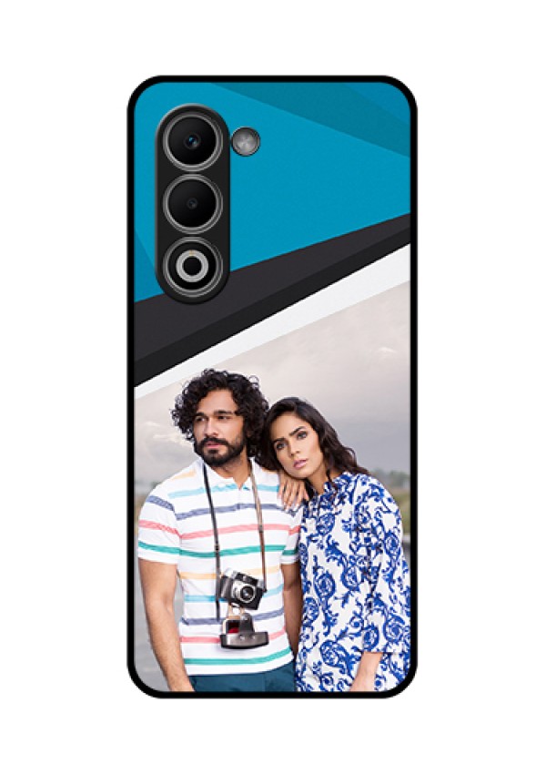 Oppo A5 5G Custom Glass Phone Case - Simple Pattern Photo Upload Design