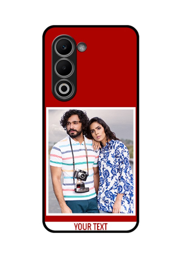 Oppo A5 5G Custom Glass Phone Case - Red Color Design