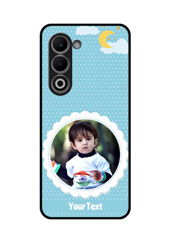 Oppo A5 5G Custom Glass Phone Case - Violet Pattern Design
