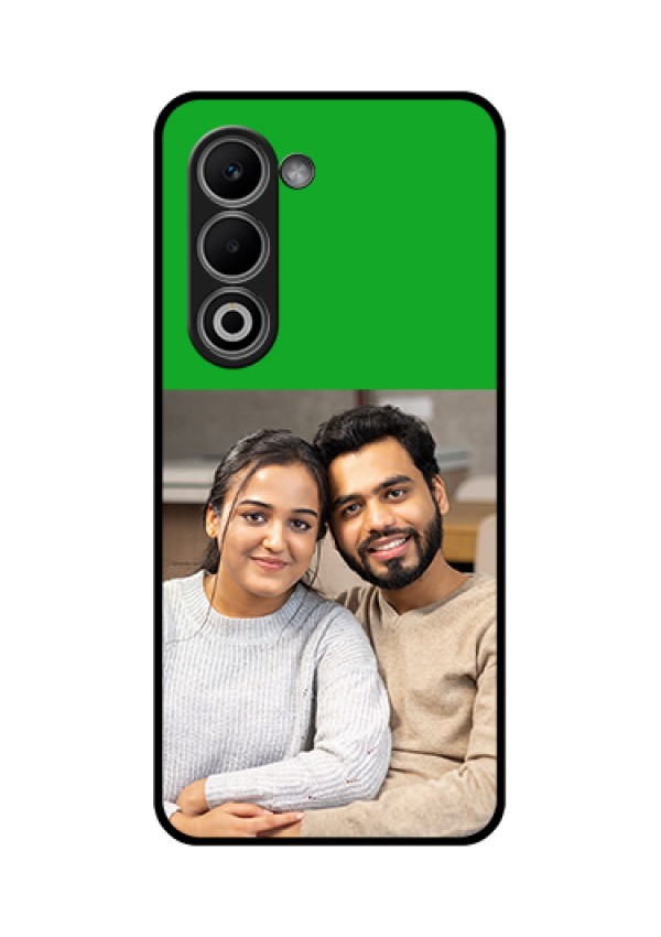 Oppo A5 5G Custom Glass Phone Case - Green Pattern Design