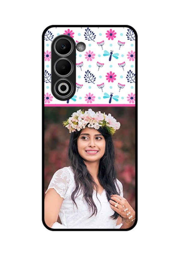 Oppo A5 5G Custom Glass Phone Case - Colorful Flower Design