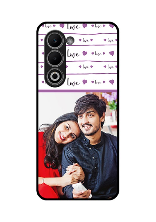 Oppo A5 5G Custom Glass Phone Case - Couples Heart Design